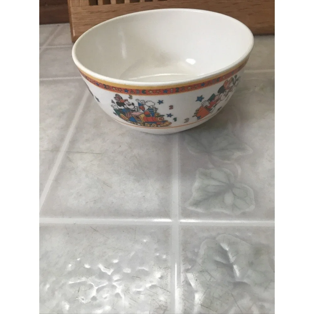 VCP Walt‎ Disney Vintage Melamine Mickey Mouse Goofy Child Size Bowl RARE